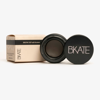 B'KATE Cosmetics Brow Dip Pomade Ash Brown– Vegan Brow Pomade to Sculpt and Define with Ease