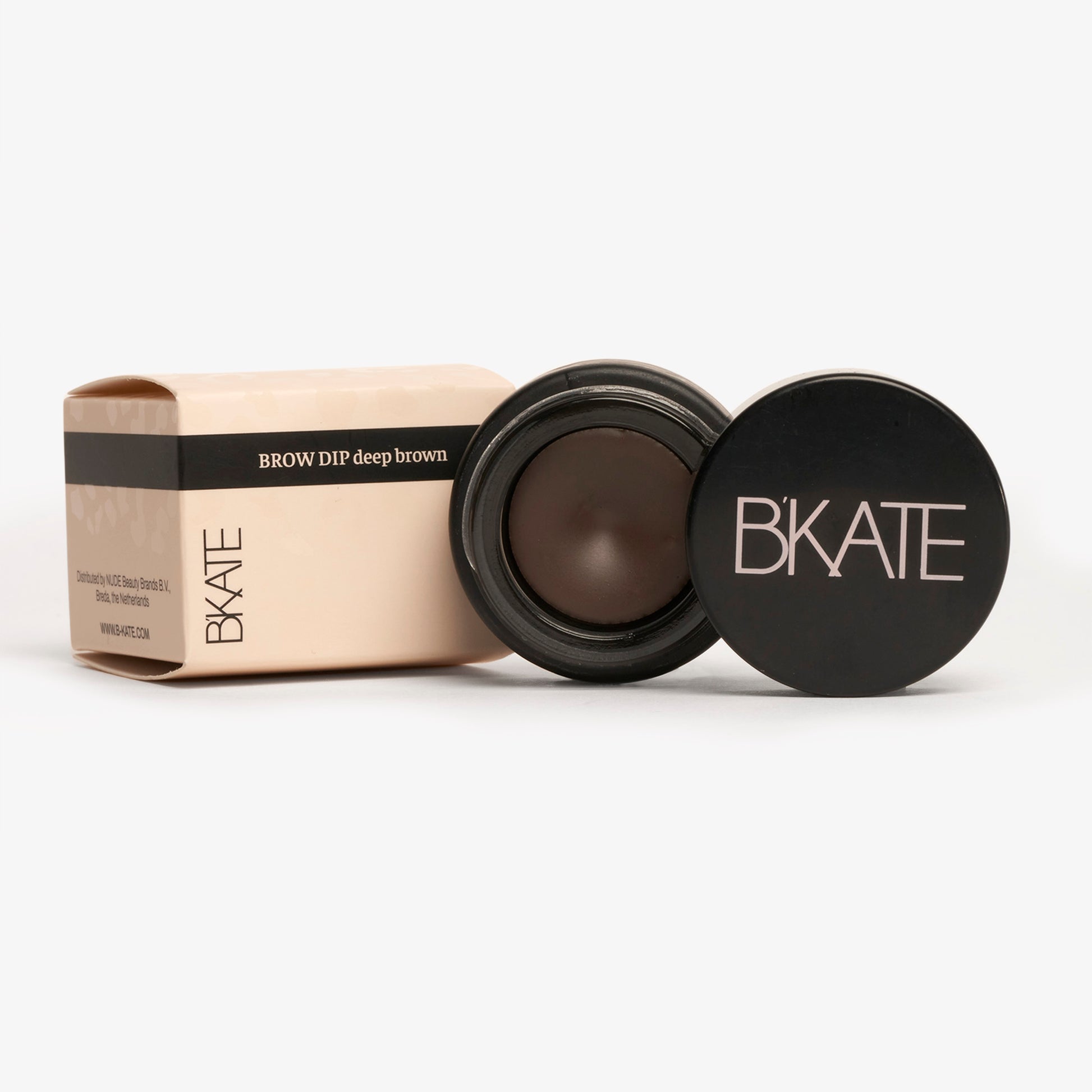 B'KATE Cosmetics Brow Dip Pomade Deep Brown – Vegan Brow Pomade to Sculpt and Define with Ease